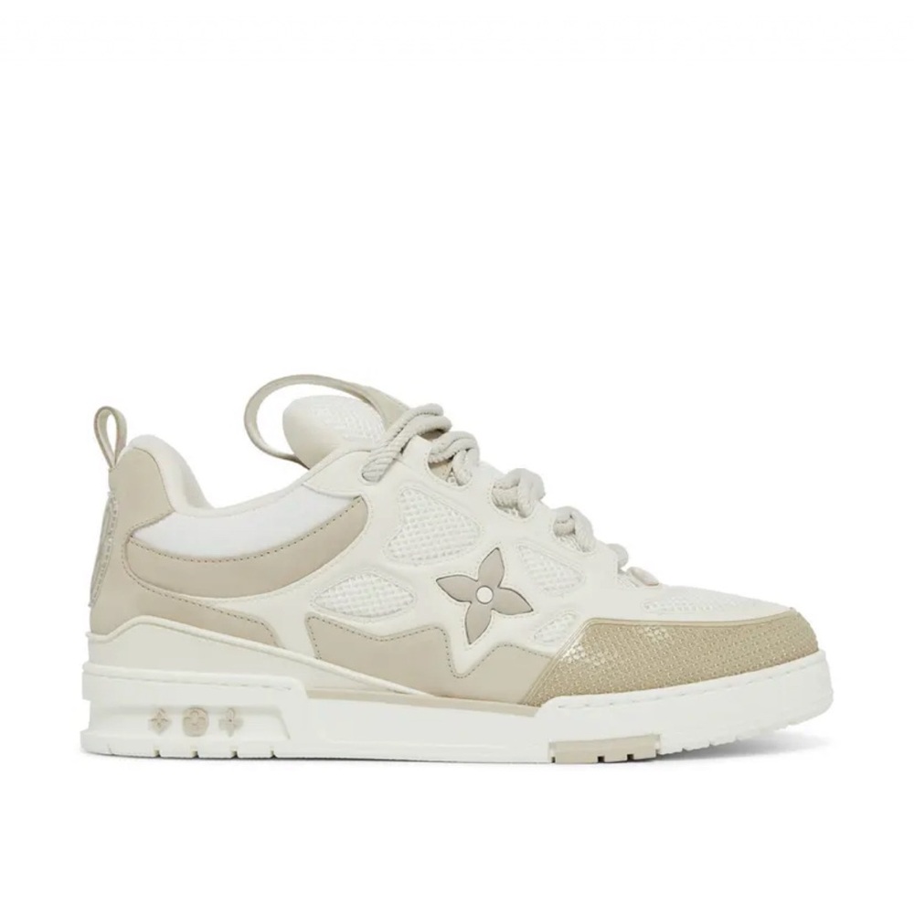 Louis Vuitton Cream and Tan Sneakers